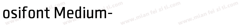osifont Medium字体转换
